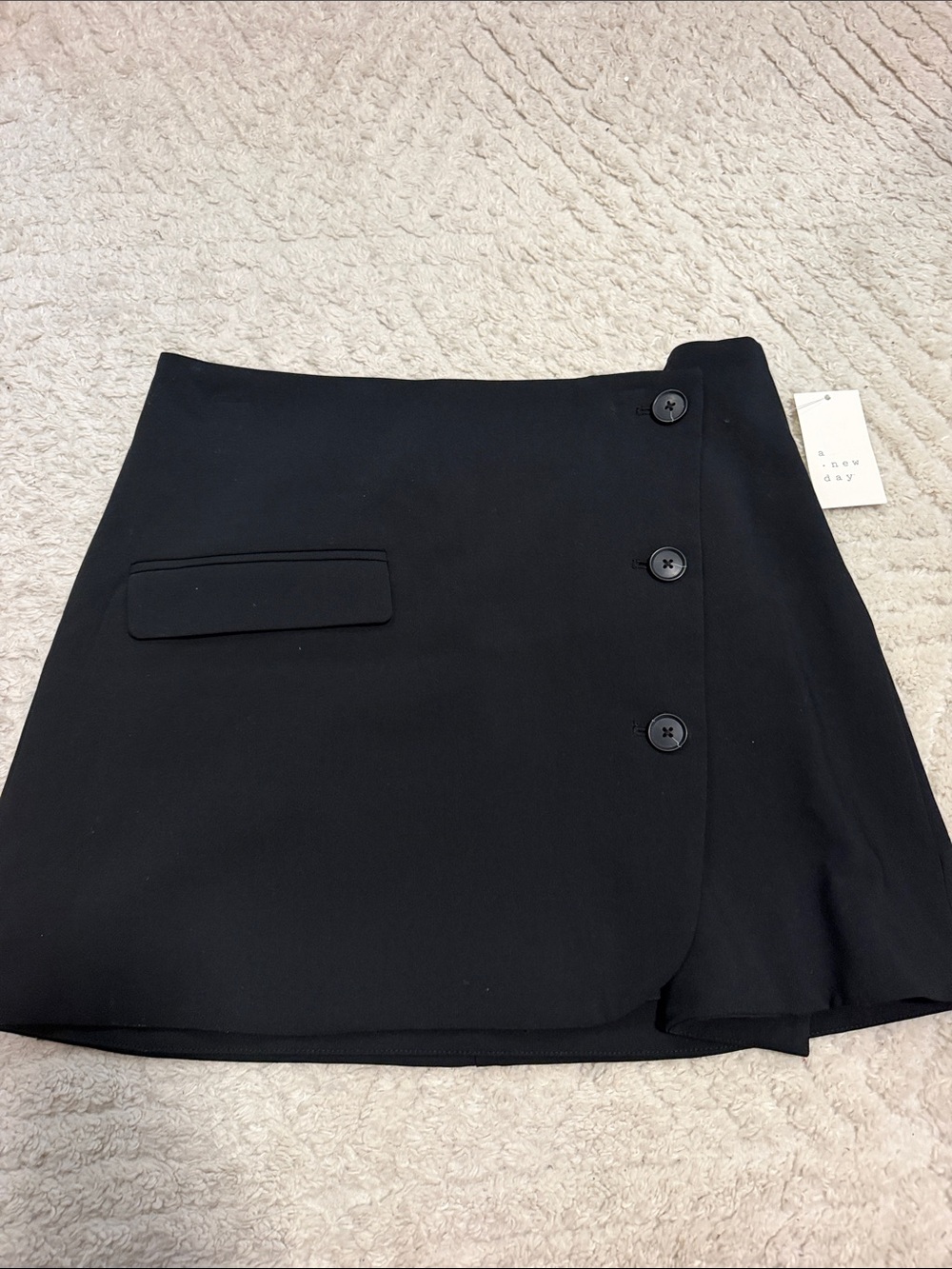 A New Day Button Mini Skirt NWT